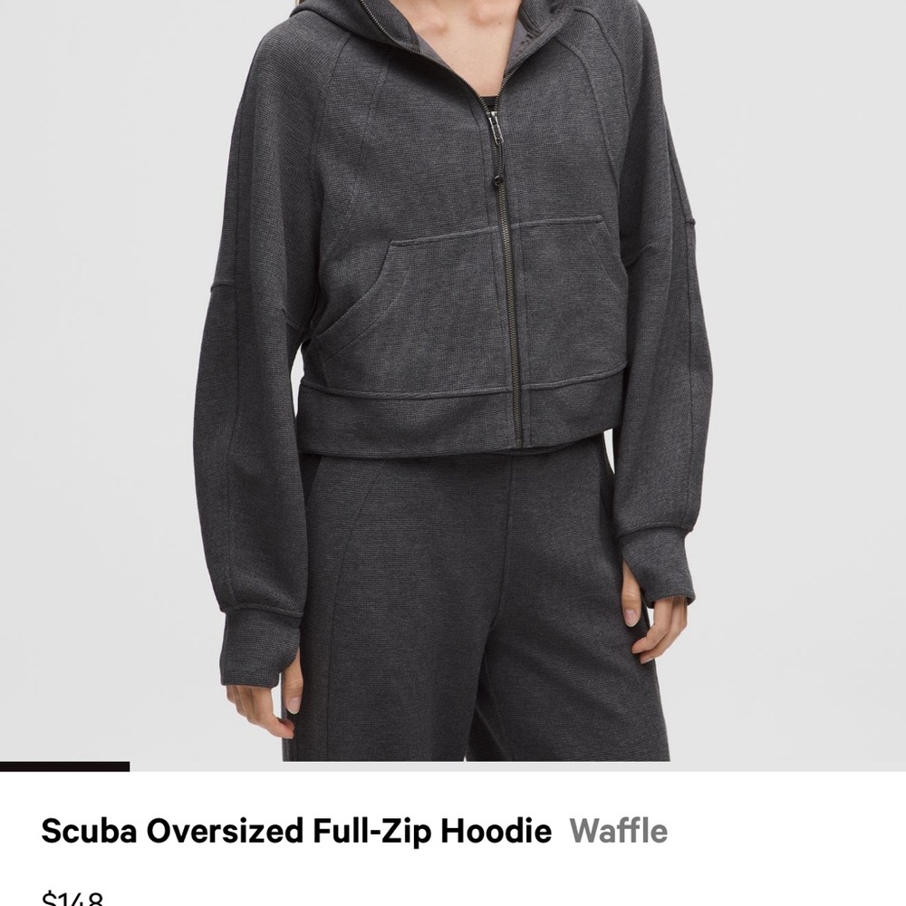 lululemon athletica Scuba Zip Up Waffle